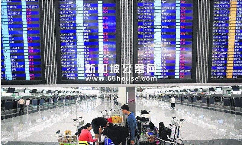 新加坡航空公司 最强的台风“天兔”造成航班取消或延迟